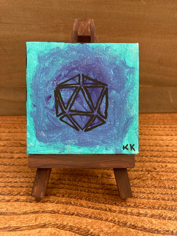 Dice Canvas & Easel