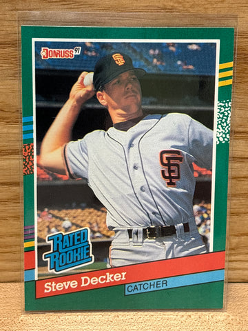 Steve Decker(1991) Donruss #428