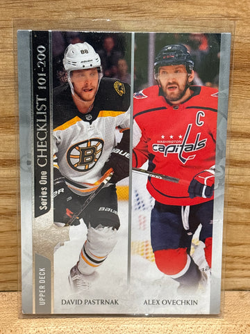 David Pastrnak/Alex Ovechkin(2020) Upper Deck #200