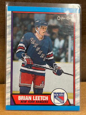 Brian Leetch(1989) O-Pee-Chee #136