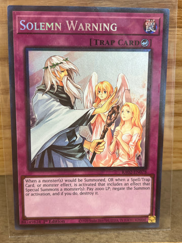 Solemn Warning