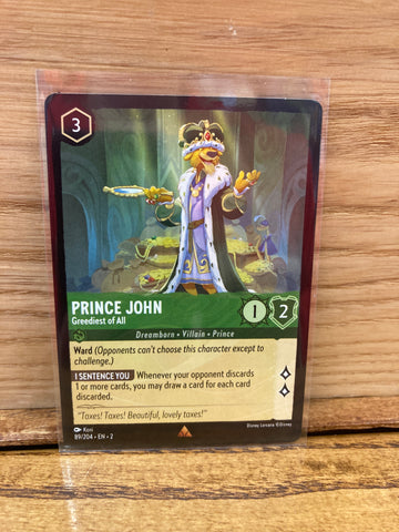 Prince John: Greediest of All