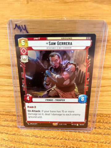 Saw Gerrera: Resistance is Not Terrorism(Hyperspace)