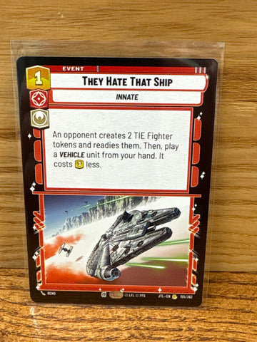 They Hate That Ship