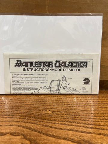 Battlestar Galactica Instructions 1978 Cylon Raider
