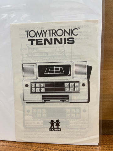Tomytronic Tennis Instructions