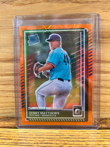 Zebby Matthews(2025) Panini Donruss Optic #81 Orange