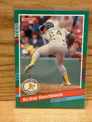 Rickey Henderson(1990) Donruss #648