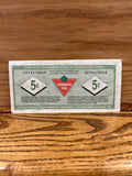 Canadian Tire Money: 5c 2007