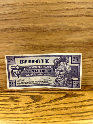 Canadian Tire Money: 25c 2004
