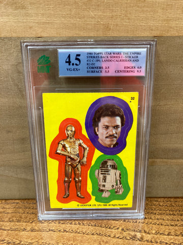 C-3PO, Lando Calrissian, R2D2(Graded MNT 4.5)