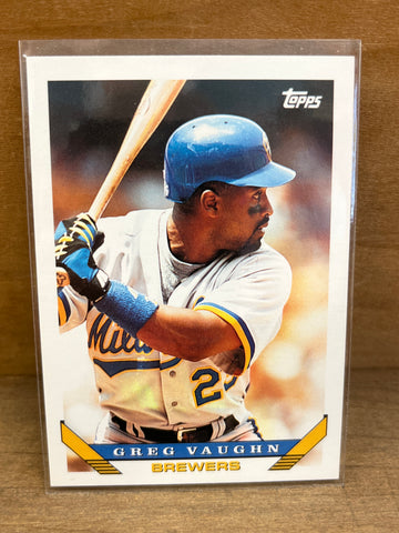 Greg Vaughn(1992) Topps #153