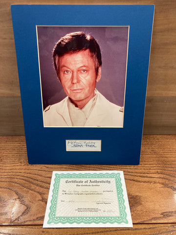 Deforest Kelley Matted Autograph