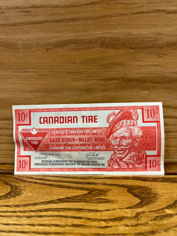 Canadian Tire Money: 10c 2007