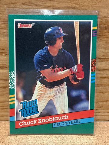 Chuck Knoblauch(1991) Donruss #421