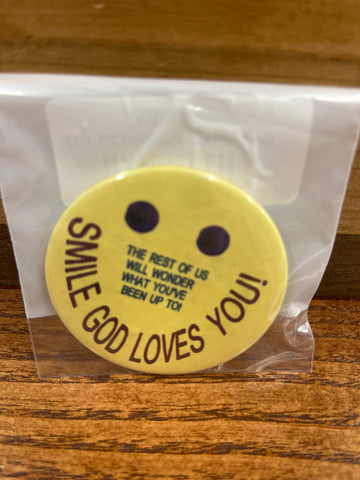 God Loves You Pin