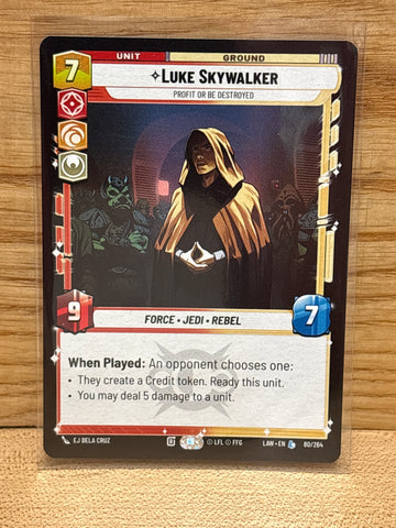 Luke Skywalker: Profit or be Destroyed