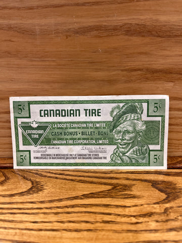 Canadian Tire Money: 5c 2009