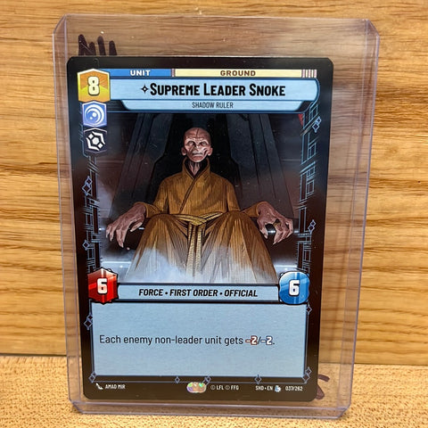 Supreme Leader Snoke: Shadow Ruler
