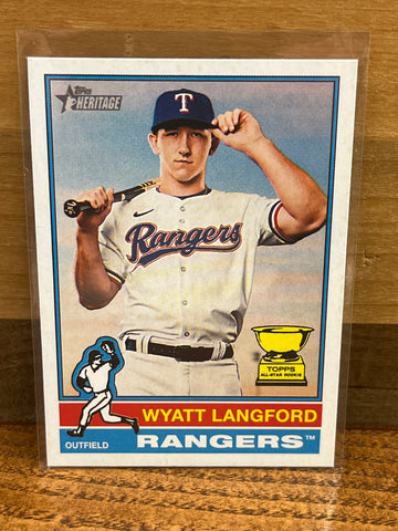 Wyatt Langford(2025) Topps Heritage #29
