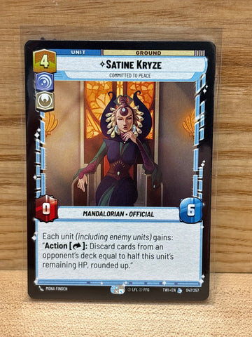 Satine Kryze: Committed to Peace