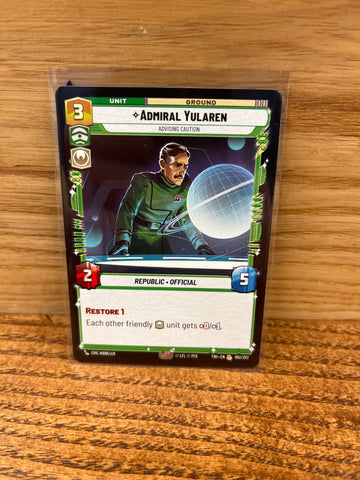 Admiral Yularen: Advising Caution
