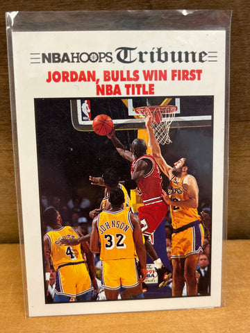 Jordan, Bulls Win First NBA Title(1991) NBA Hoops #542