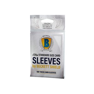 Beckett Shield: 130pt Standard Size Card Sleeves(100ct)