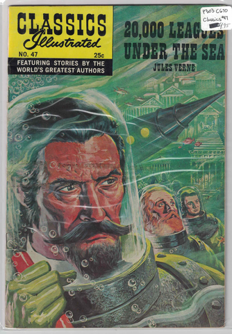 Classics Illustrated #47 20000 Leagues Under The Sea HRN 169