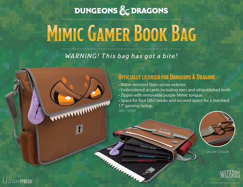 Mimic Gamer Book Bag(Preorder by April 20th)