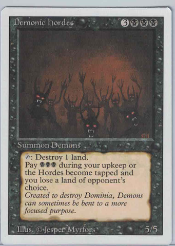 Demonic Hordes(Revised)