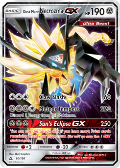Dusk Mane Necrozma GX: Ultra Prism 90/156