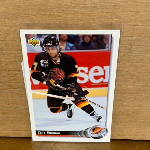 Cliff Ronning: Vancouver Canucks(1992) #160
