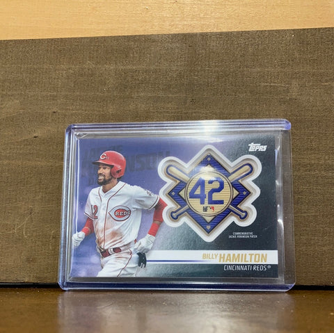 Billy Hamilton: Cincinatti Reds(2018) Jackie Robinson Patch Card JRP-BA