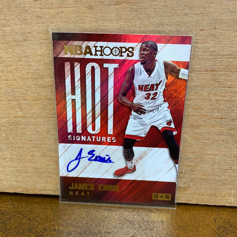 James Ennis: Miami Heat(2015/16) Hoops Hot Signatures #HS-JEN