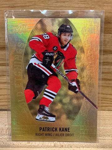 Patrick Kane Gold Etching