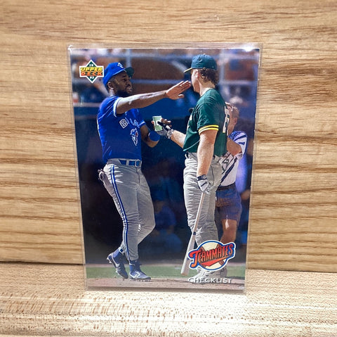 Joe Carter, Mark Mcgwire: Checklist(1992) #41 Teammates