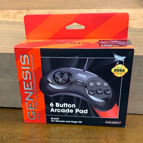 6 Button Arcade Pad Sega Genesis
