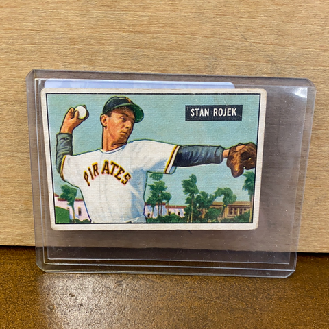Stan Rojek:Pittsburgh Pirates(1951) Bowman Baseball Picture Cards #166