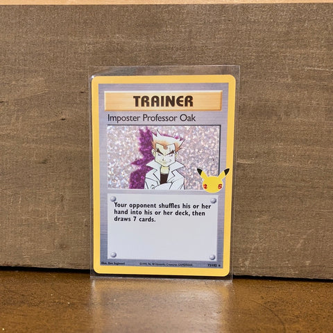 Imposter Professor Oak(Stamped Holo)