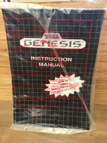 Sega Genesis Instruction Manual