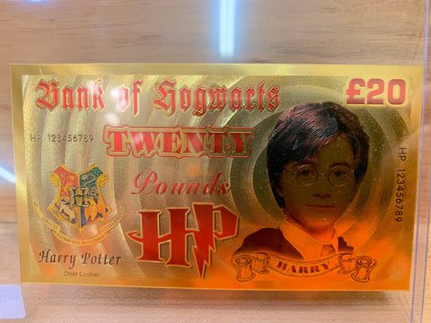 Harry Potter Gold 20 Pound Note(Not Legal Tender)