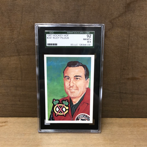 Rudy Pilous(1987 Hockey Hall Of Fame) SGC Graded 92 NM/Mt+