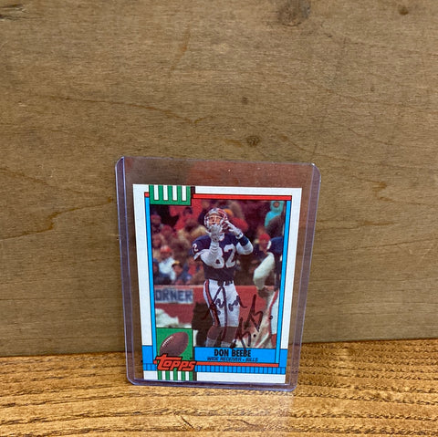 Don Beebe(1990) Topps #200 Autographed