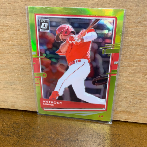 Anthony Rendon: Los Angeles Angels(2020) Donruss Optic "Lime Green" Prizm #155