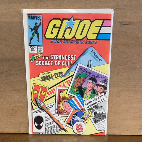 G.I.Joe #26(Key Issue: Snake Eyes Origin)2nd Printing