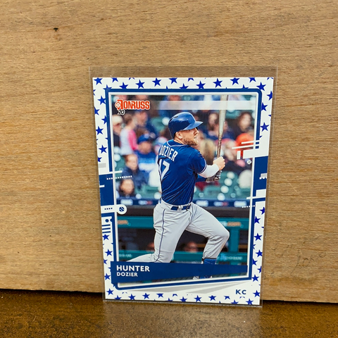 Hunter Dozier: Kansas City Royals(2020) Donruss Independence Day #72