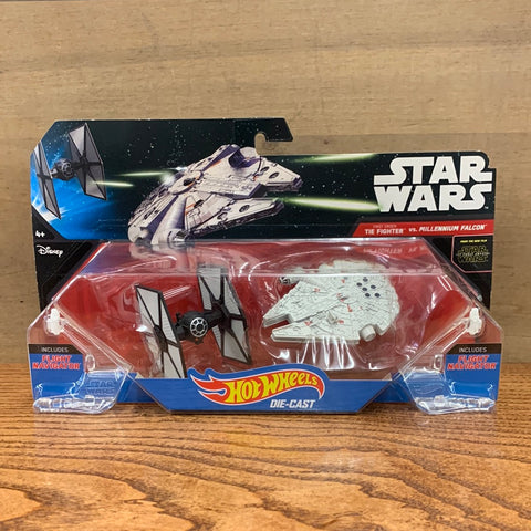 First Order Tie Fighter Vs Millennium Falcon