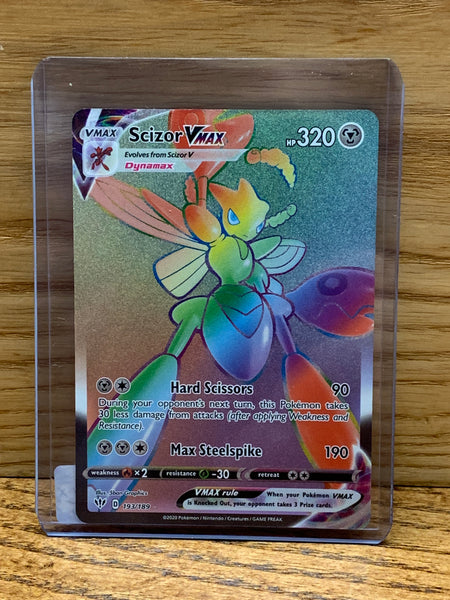 scizor vmax pokemon card value Vmax(Rainbow Rare) – The Frugal Dutchman XY - Primal Clash Option:Super High Tension Blue Listed cards may have 1999 Pokemon Fossil 1st