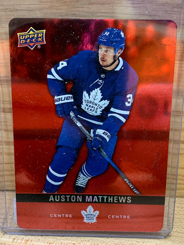 Auston Matthews(Red Parrallel Die Cut)